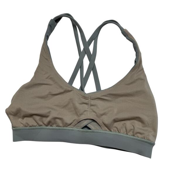 LULULEMON Wrap Energy Bra in Misty Moss Green Size 4 Womens Luxtreme #W2AYCS - Picture 7 of 8